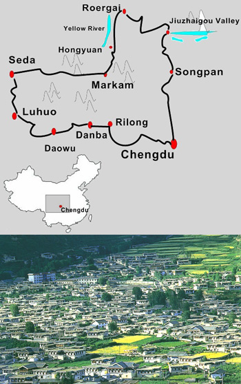 east tibet map